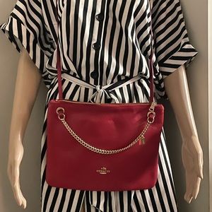 Red coach crossbody
